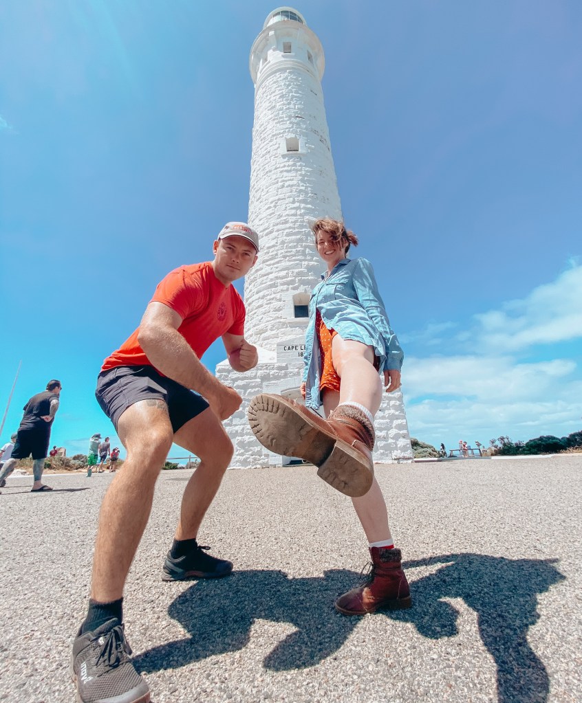 Married couple at a lighthouse